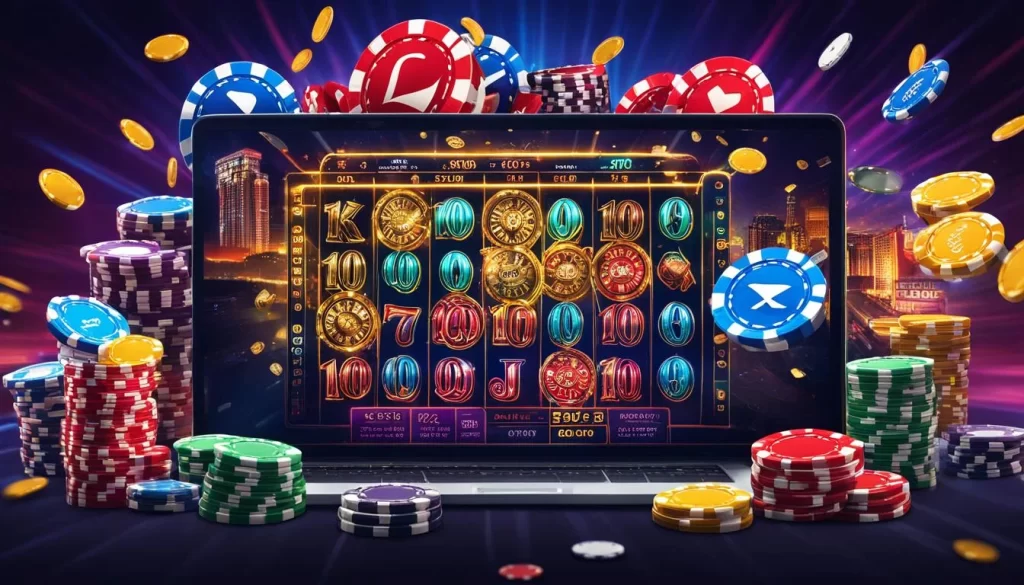 Hình ảnh đa dạng trò chơi nổ hũ và casino